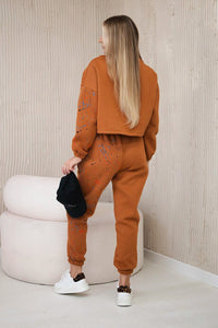 Set of Sweatshirt and Pants 9330 / – Camel цвет / color | Lexline Fashion