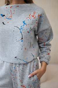 Set of Sweatshirt and Pants 9330 / – Gray цвет / color | Lexline Fashion