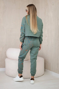 Set of Sweatshirt and Pants 9330 / – Light || Khaki цвет / color | Lexline Fashion