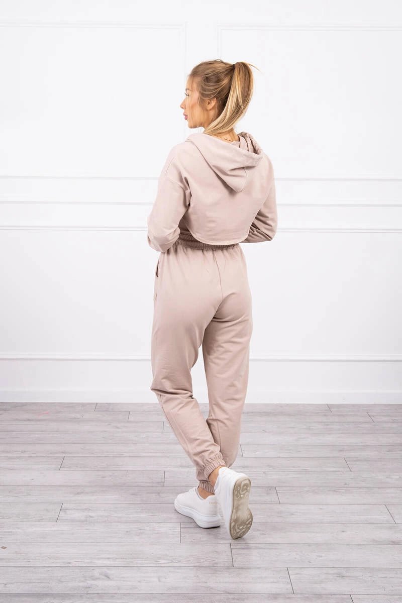 Set of Sweatshirt, Blouse and Pants 9343 / – Beige цвет / color | Lexline Fashion