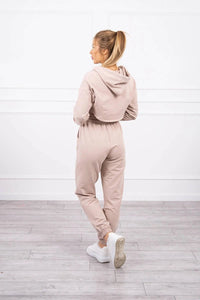 Set of Sweatshirt, Blouse and Pants 9343 / – Beige цвет / color | Lexline Fashion