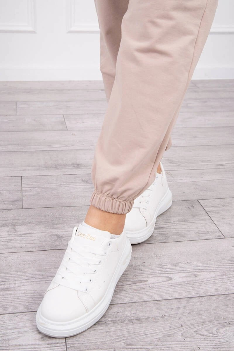 Set of Sweatshirt, Blouse and Pants 9343 / – Beige цвет / color | Lexline Fashion