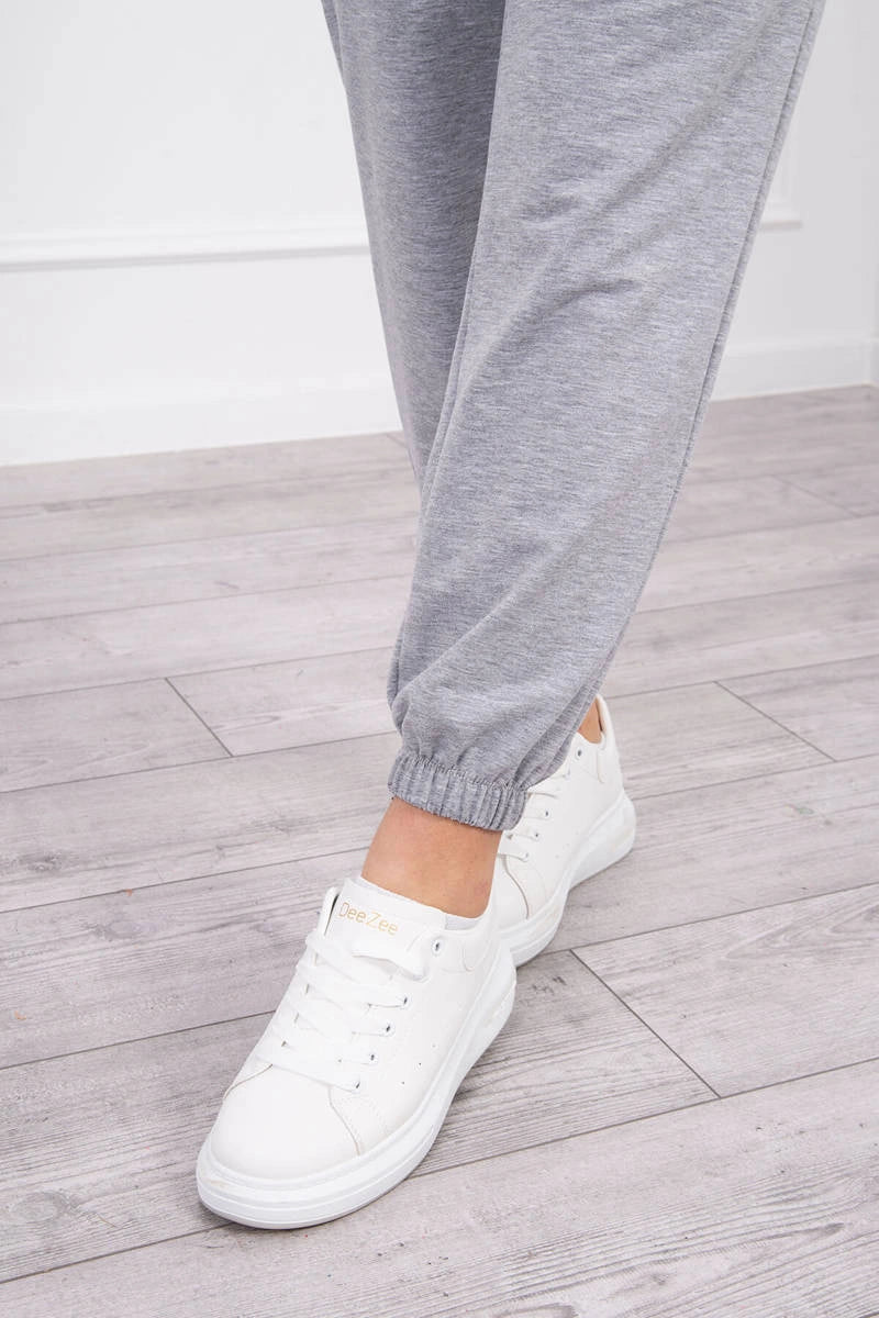 Set of Sweatshirt, Blouse and Pants 9343 / – Gray цвет / color | Lexline Fashion