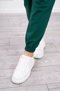 Set of Sweatshirt, Blouse and Pants 9343 / – Green цвет / color | Lexline Fashion