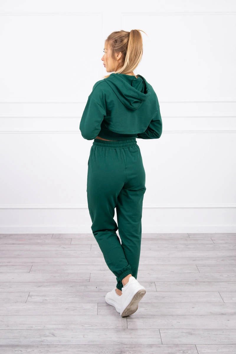 Set of Sweatshirt, Blouse and Pants 9343 / – Green цвет / color | Lexline Fashion