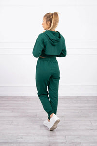 Set of Sweatshirt, Blouse and Pants 9343 / – Green цвет / color | Lexline Fashion