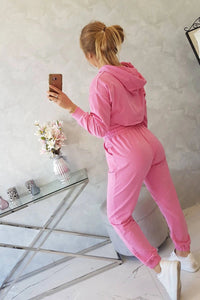 Set of Sweatshirt, Blouse and Pants 9343 / – Light || Pink цвет / color | Lexline Fashion