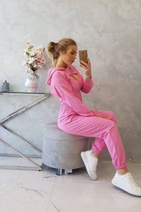 Set of Sweatshirt, Blouse and Pants 9343 / – Light || Pink цвет / color | Lexline Fashion