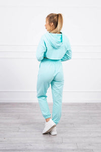 Set of Sweatshirt, Blouse and Pants 9343 / – Mint цвет / color | Lexline Fashion
