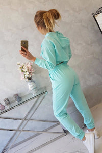 Set of Sweatshirt, Blouse and Pants 9343 / – Mint цвет / color | Lexline Fashion