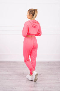 Set of Sweatshirt, Blouse and Pants 9343 / – Pink Neon цвет / color | Lexline Fashion