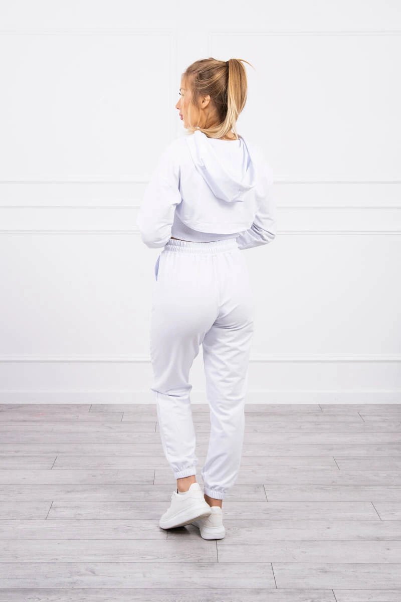 Set of Sweatshirt, Blouse and Pants 9343 / – White цвет / color | Lexline Fashion