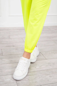 Set of Sweatshirt, Blouse and Pants 9343 / – Yellow || Neon цвет / color | Lexline Fashion