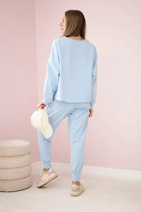 Set of sweatshirt + pants 9456 / – Blue цвет / color | Lexline Fashion
