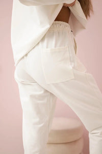 Set of sweatshirt + pants 9456 / – Ecru цвет / color | Lexline Fashion