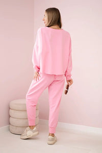 Set of sweatshirt + pants 9456 / – Light || Pink цвет / color | Lexline Fashion