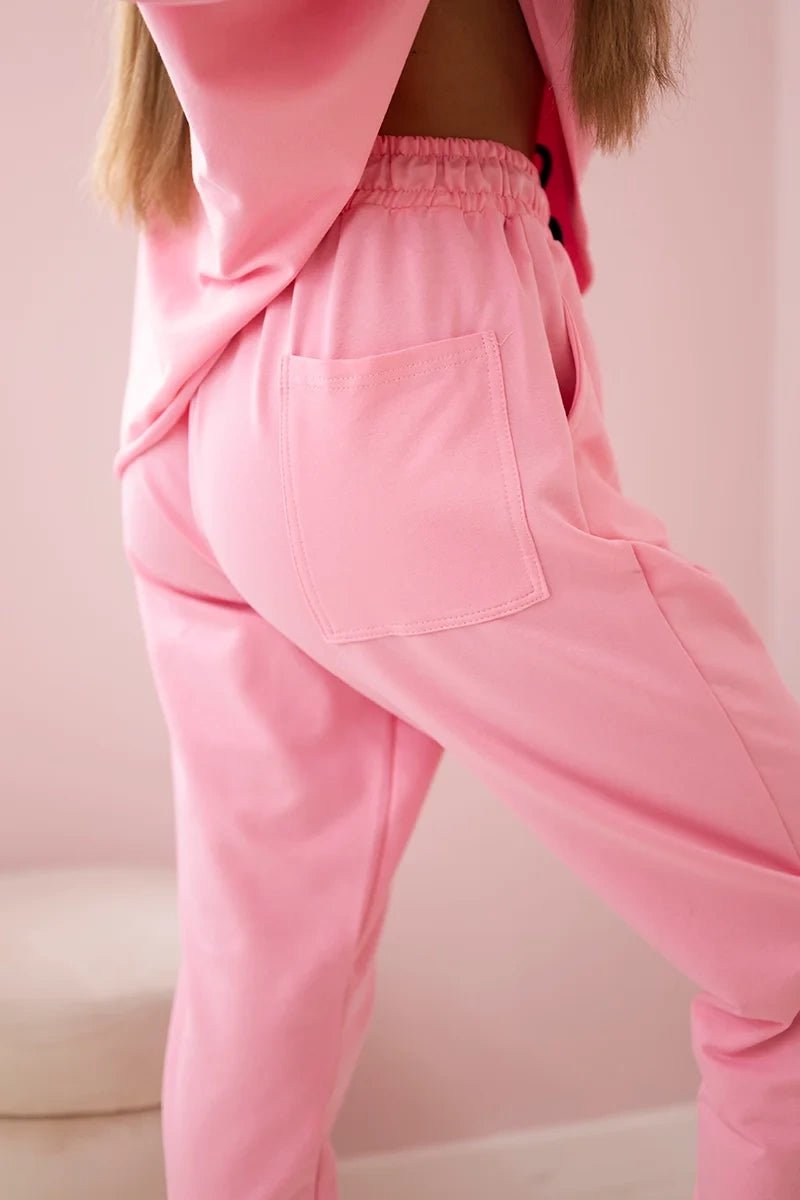 Set of sweatshirt + pants 9456 / – Light || Pink цвет / color | Lexline Fashion