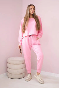 Set of sweatshirt + pants 9456 / – Light || Pink цвет / color | Lexline Fashion