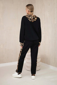 Set of sweatshirt + pants ART19757 / – Black цвет / color | Lexline Fashion