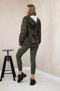 Set of sweatshirt, top and leggings 9615 / – Cappuccino цвет / color | Lexline Fashion