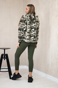 Set of sweatshirt, top and leggings 9615 / – Ecru цвет / color | Lexline Fashion