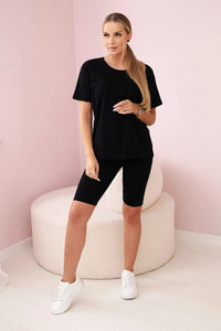 Set of top+leggings 9099 / – Black цвет / color | Lexline Fashion