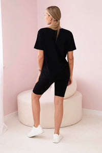 Set of top+leggings 9099 / – Black цвет / color | Lexline Fashion
