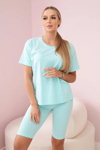 Set of top+leggings 9099 / – Mint цвет / color | Lexline Fashion