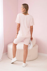 Set of top+leggings 9099 / – Powder цвет / color | Lexline Fashion