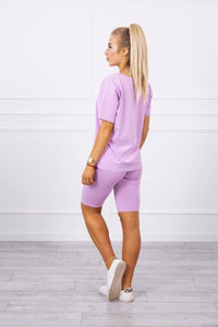 Set of top+leggings 9099 / – Purple цвет / color | Lexline Fashion