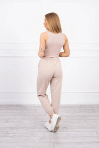 Set of top+pants 9334 / – Beige цвет / color | Lexline Fashion