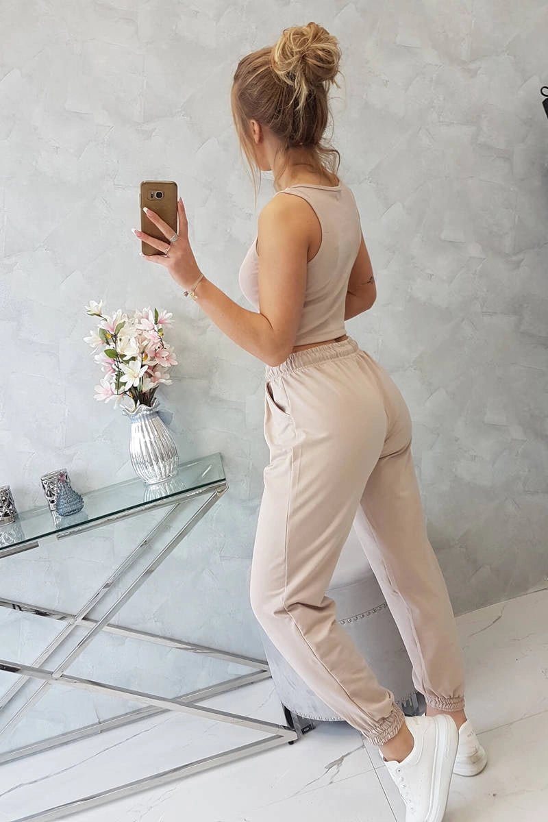 Set of top+pants 9334 / – Beige цвет / color | Lexline Fashion