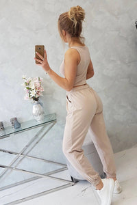 Set of top+pants 9334 / – Beige цвет / color | Lexline Fashion