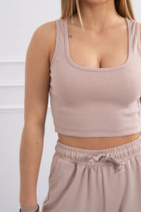 Set of top+pants 9334 / – Beige цвет / color | Lexline Fashion