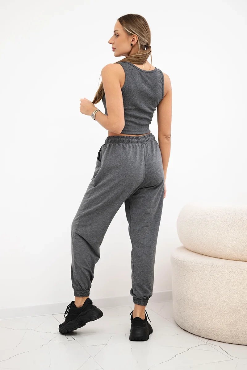 Set of top+pants 9334 / – Graphite цвет / color | Lexline Fashion