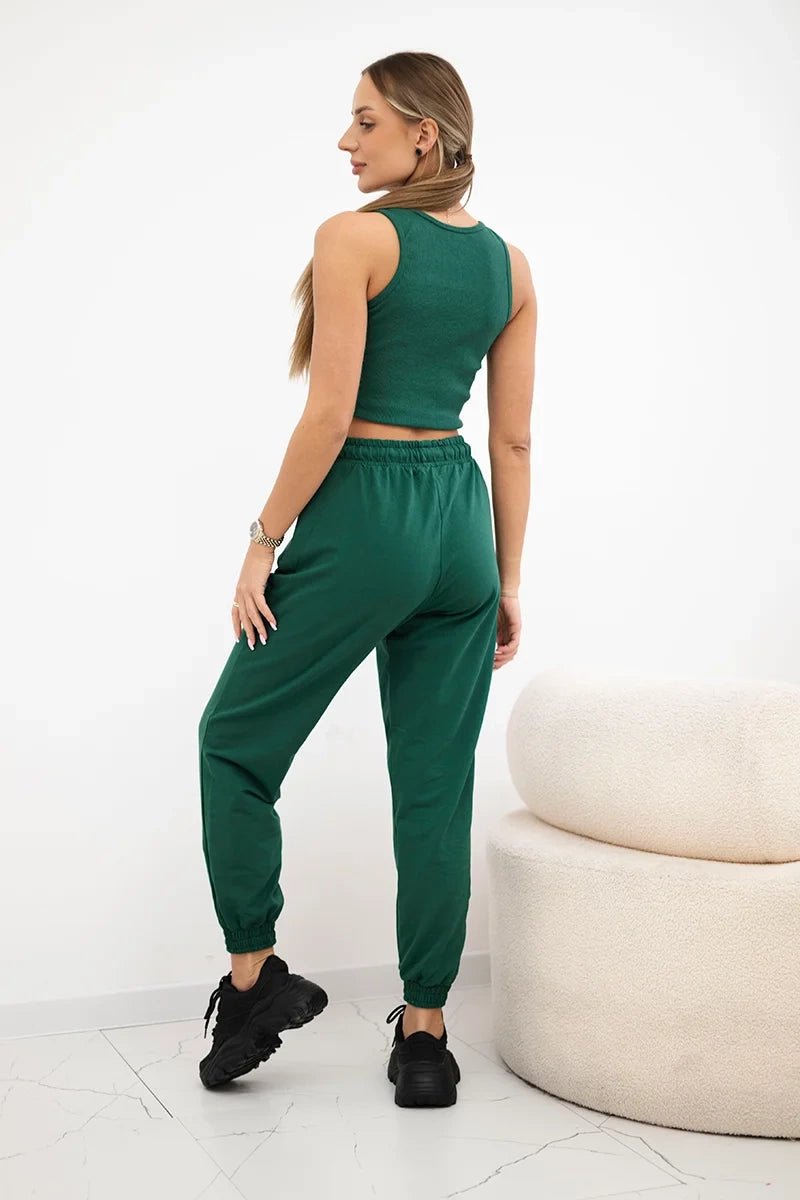 Set of top+pants 9334 / – Green цвет / color | Lexline Fashion