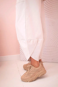 Set sweatshirt and pants 6171W / – Beige цвет / color | Lexline Fashion