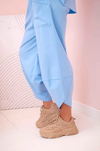 Set sweatshirt and pants 6171W / – Blue цвет / color | Lexline Fashion