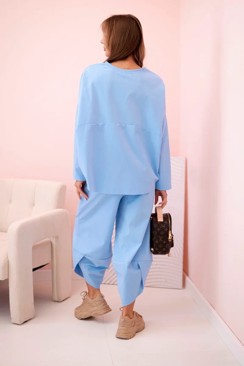Set sweatshirt and pants 6171W / – Blue цвет / color | Lexline Fashion