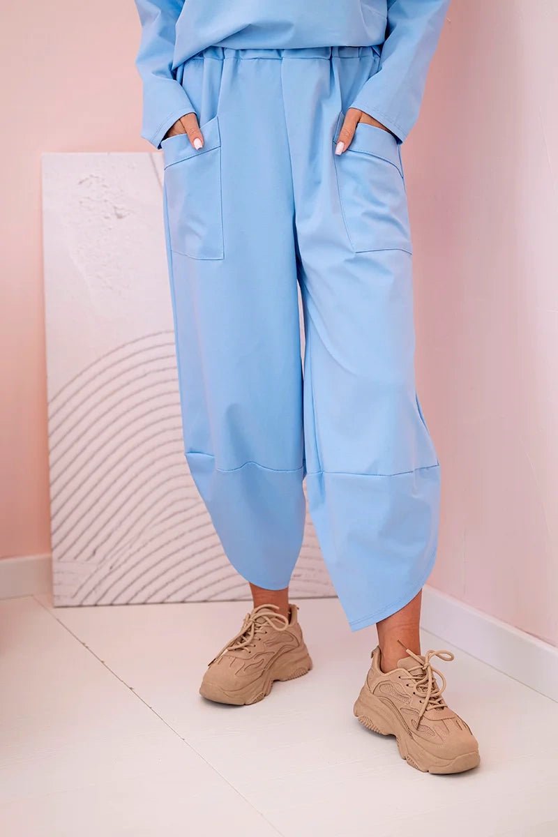 Set sweatshirt and pants 6171W / – Blue цвет / color | Lexline Fashion
