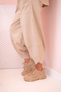 Set sweatshirt and pants 6171W / – Dark || beige цвет / color | Lexline Fashion