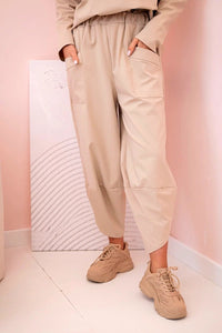 Set sweatshirt and pants 6171W / – Dark || beige цвет / color | Lexline Fashion