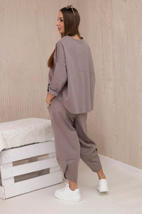 Set sweatshirt and pants 6171W / – Fango цвет / color | Lexline Fashion