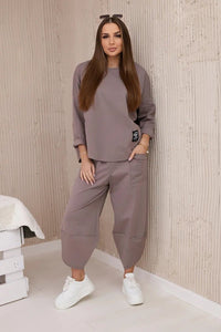 Set sweatshirt and pants 6171W / – Fango цвет / color | Lexline Fashion