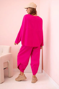 Set sweatshirt and pants 6171W / – Fuchsia цвет / color | Lexline Fashion
