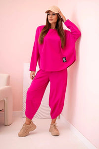 Set sweatshirt and pants 6171W / – Fuchsia цвет / color | Lexline Fashion