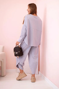 Set sweatshirt and pants 6171W / – Gray цвет / color | Lexline Fashion