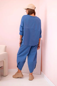 Set sweatshirt and pants 6171W / – Jeans цвет / color | Lexline Fashion