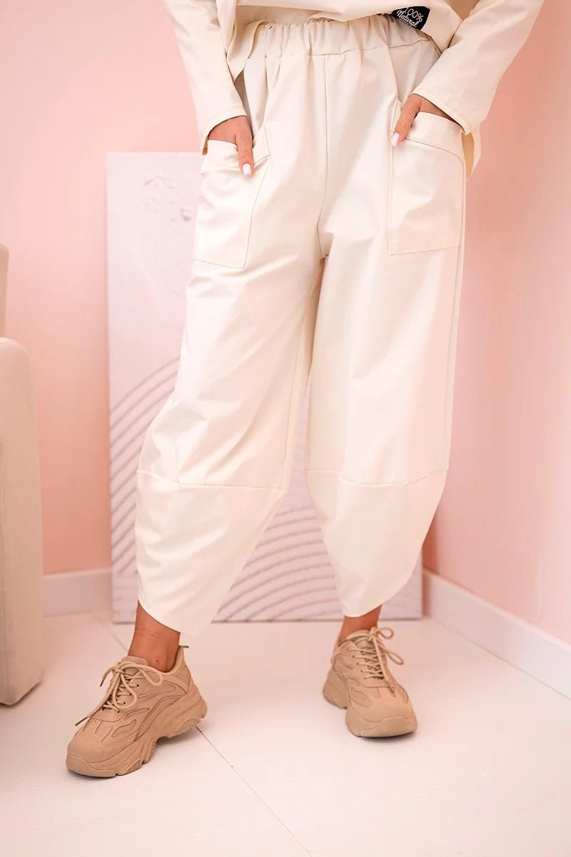 Set sweatshirt and pants 6171W / – Light || Beige цвет / color | Lexline Fashion