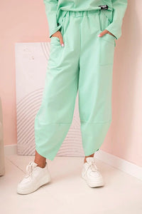 Set sweatshirt and pants 6171W / – Light || Mint цвет / color | Lexline Fashion